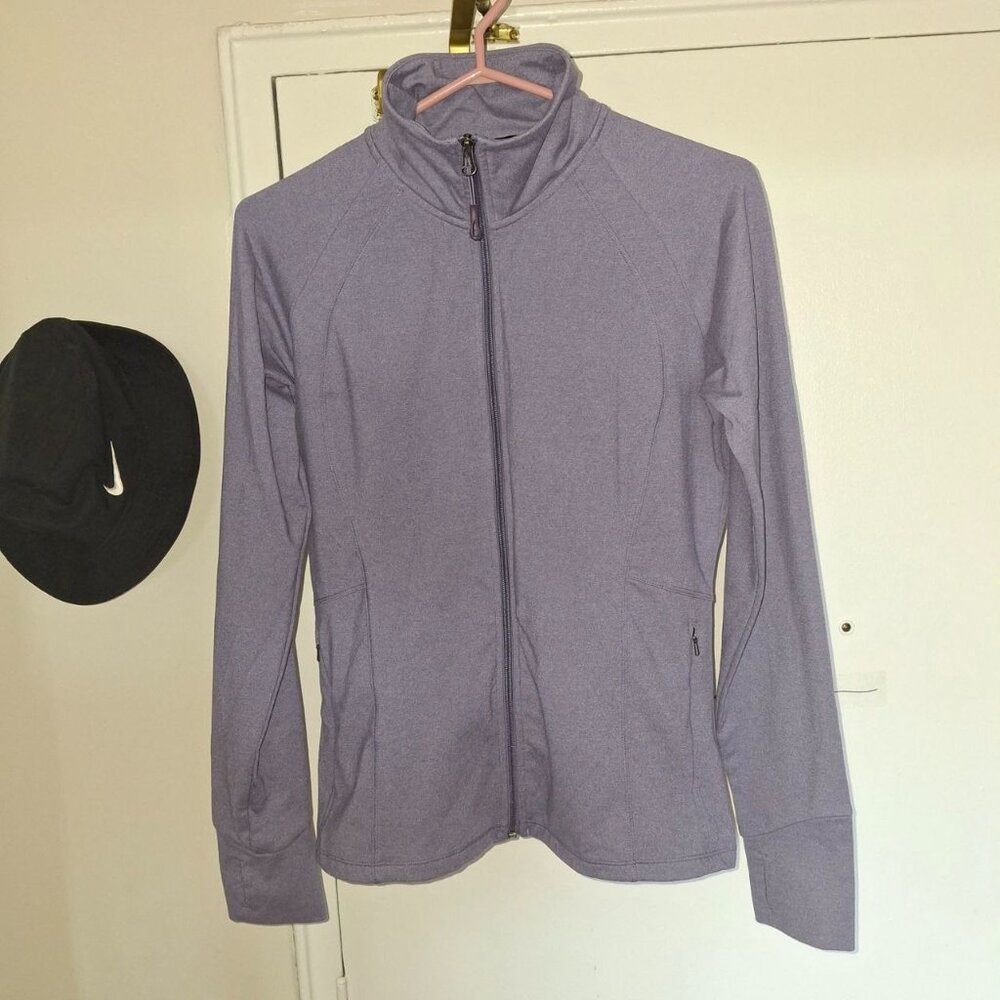 Ellen Tracy Lavender Athletic Zip Up Jacket Size M